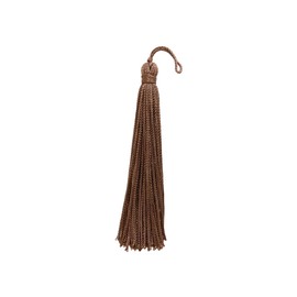 DÉCOPRO Set of 10 Taupe/Dark Beige Chainette Tassel 4 Inch Long with 1 Inch Loop Basic Trim Collection Style# RT04 Color:B6