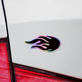 Holographic Decal Stickers Of Flame Silhouette 1 Premium Waterproof Vinyl Decal Stickers For Laptop Phone Accessory Helmet Car Window Mug Tuber Cup Door Wall Decoration ANDVER3702101HO110322