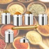 KxrTpx 6 Pcs Set Camping Cooking Set, Portable Spice Jars