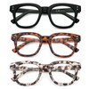 prtcslwd 3 Pack Oversized Reading Glasses for Women Men with