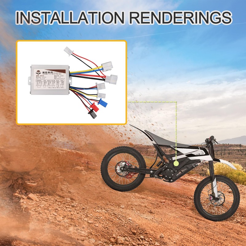 GOOFIT Motorcycle Speed Controller 24V 250W Replacement For Electrical Scooter