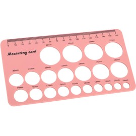 Regla de Brida para Pezones, Regla de Medición de Pezones para Madres, Herramienta de Medición de Brida para Senos de Silicona Flexible Herramienta para Dimensionar el Extractor