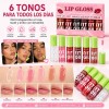 Set De Cuidado Labial Hidratante Glossy Liquid Lip Oil Gloss