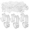 AccEncyc 100 Pcs Outdoor Light Clips Hooks for Outdoor String