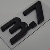 PartsTo Metal Blackout 3.7 Fender Side Boot Emblem Badge Decal