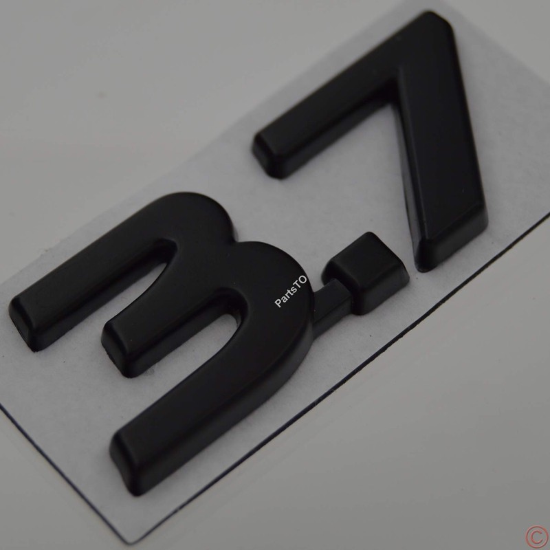 PartsTo Metal Blackout 3.7 Fender Side Boot Emblem Badge Decal