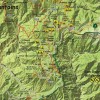 San Gabriel Mountains California Trail Map Poster