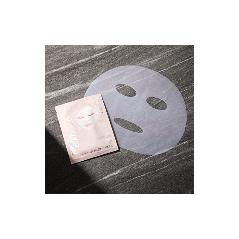 Caja de 4 mascarillas de elevación de diamante rosa
