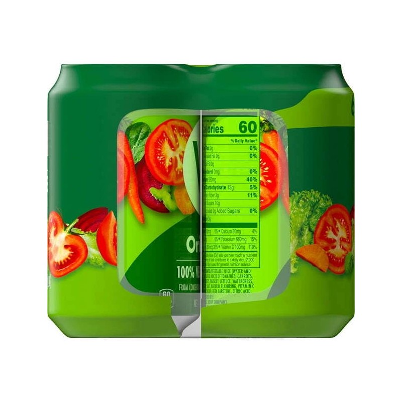 V8 Original 100% Vegetable Juice, 11.5 fl oz Can, 6