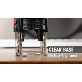 Round Notary Stamp for State of Tennessee - Self Inking Stamp - Features The ExcelMark Double Sided Ink Pad for Longer Product Life