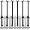 Mutovlin 6 Pack String Light Poles,5 Ft Light Poles for