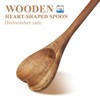 Wooden Heart Shaped Spoons: Wood Long Handle Love Spoon for
