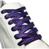 maxstrapz Metallic Glitter Laces Sparkly Shoe Laces, Purple/Blue