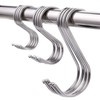 Glamified S Hooks for Hanging Clothes (10 Pack), Stainless Steel
