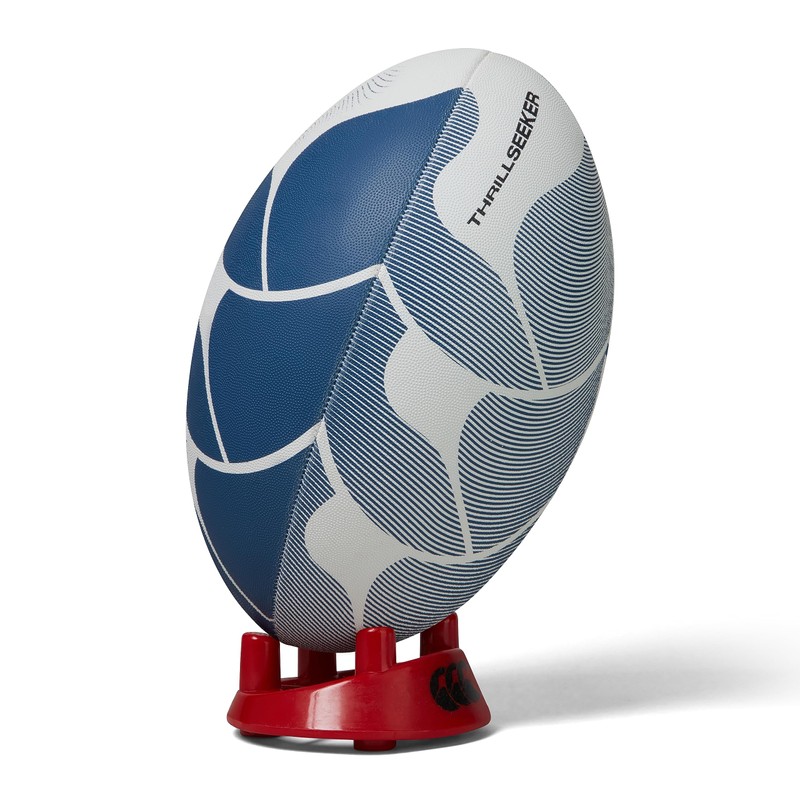 Canterbury Thrillseeker Play Rugby Ball, White/Blue, 3
