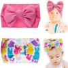 KIDOCHEESE Easter Big Bows Headbands Baby Girls Bunny Headband Easter