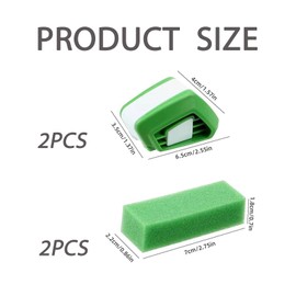 scalingscal 2 pieces, sharpener with sponges, cleaning cloths, windscreen wiper repair, wiper blade cutter, car wiper blade repair for car SUV