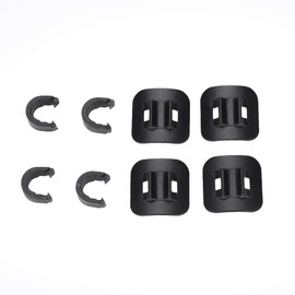 Cable Holder Bicycle, Bicycle C-Clip Cable Guide, 4 Pieces Mountain Bike Brake Cable Tube Guide Shifter Adapter Bicycle Frame C Buckle Rotating S-Hook Clips for MTB Road Mountain Bike Guide