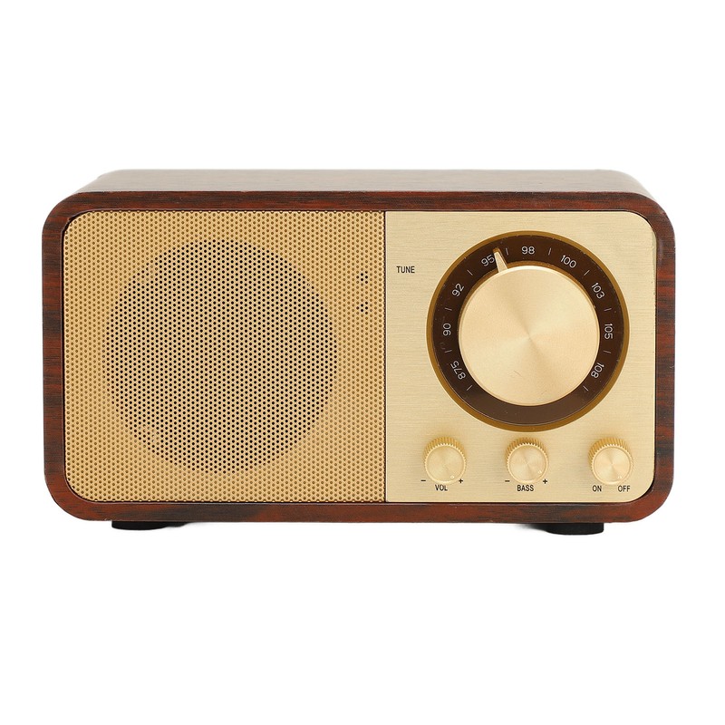 Retro Wood Bluetooth Speaker Clear Sound Quality Mini Portable Wireless