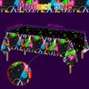 APUXXJUPA 4 Pack Glow in the Dark Tablecloths, Neon Table
