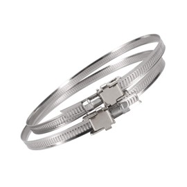 HG Power Hose Pipe Clamps 150 mm Pack of 2 Stainless Steel Hose Clamps Clamping Range 60-165 mm Clamp Clip Worm Drive for Fixing Exhaust Hose and Exhaust Fan
