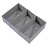 Bructhun Bructhun Socks Drawer Organizer Set of 3 Pack Grey,
