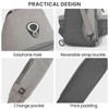 G4Free Canvas Sling Bag Crossbody Backpack with USB Charging Port