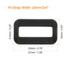 QUARKZMAN Pack of 6 Plastic Rectangular Ring, 3/4 Inch Webbing