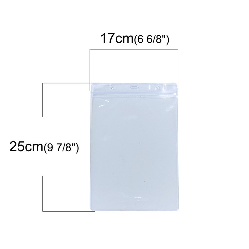 CKB Ltd® 10x A5 Jumbo Sized Vertical Clear ID Badge