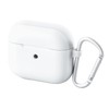 Elecom AVA-AP3TSWH Touch Slim Case with Carabiner, 3rd Generation AirPods
