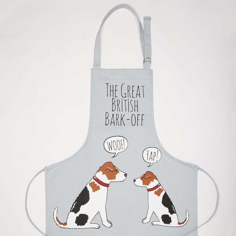 Sweet William Jack Russell apron