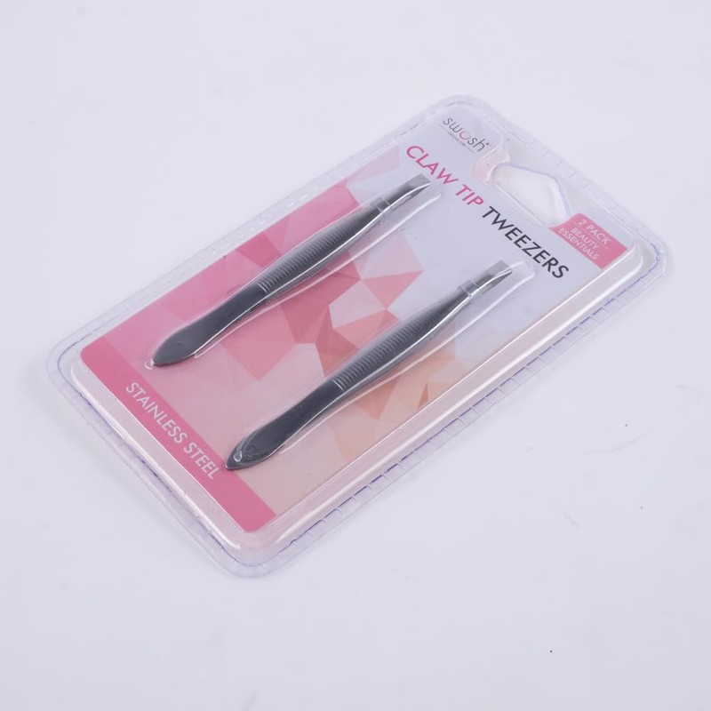 Swosh Claw Tip Tweezer, 8.5 cm (Pack of 2)