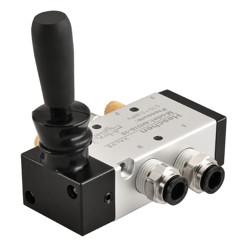 Heschen Pneumatic Manual Pull Valve 2 Position 5 Way PT3/8"