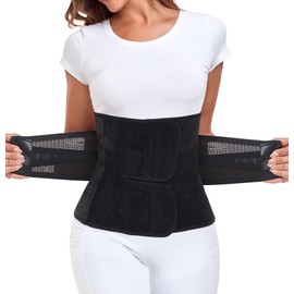 MAMODY Postpartum Belly Wrap – C Section Recovery Belt, Post Partum Women Belly Belt, Abdominal Binder After Pregnancy Postpartum Belly Band After Birth Brace (Black, XXL)