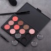 Allwon Empty Magnetic Eyeshadow Makeup Palette with 12Pcs 26mm Round