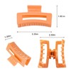 CHAOBANG Hair Clip Claw,Candy Color,6pcs Rectangular Colorful Hair Clips for