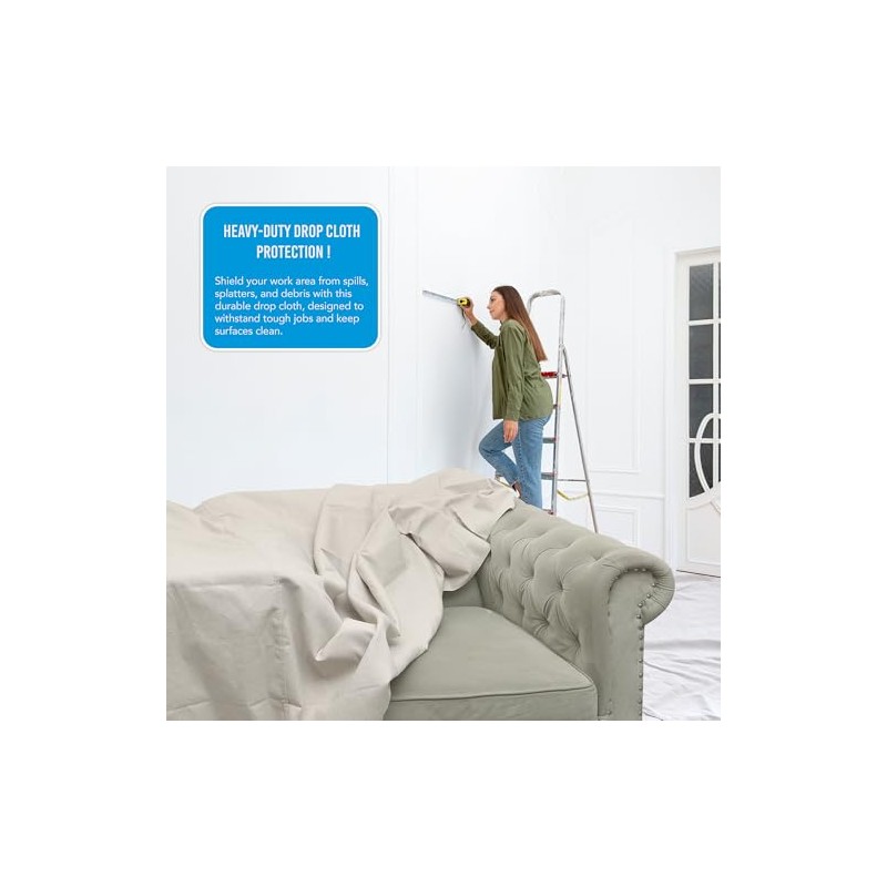 Canvas Drop Cloth - Durable Protection for Painting and Home