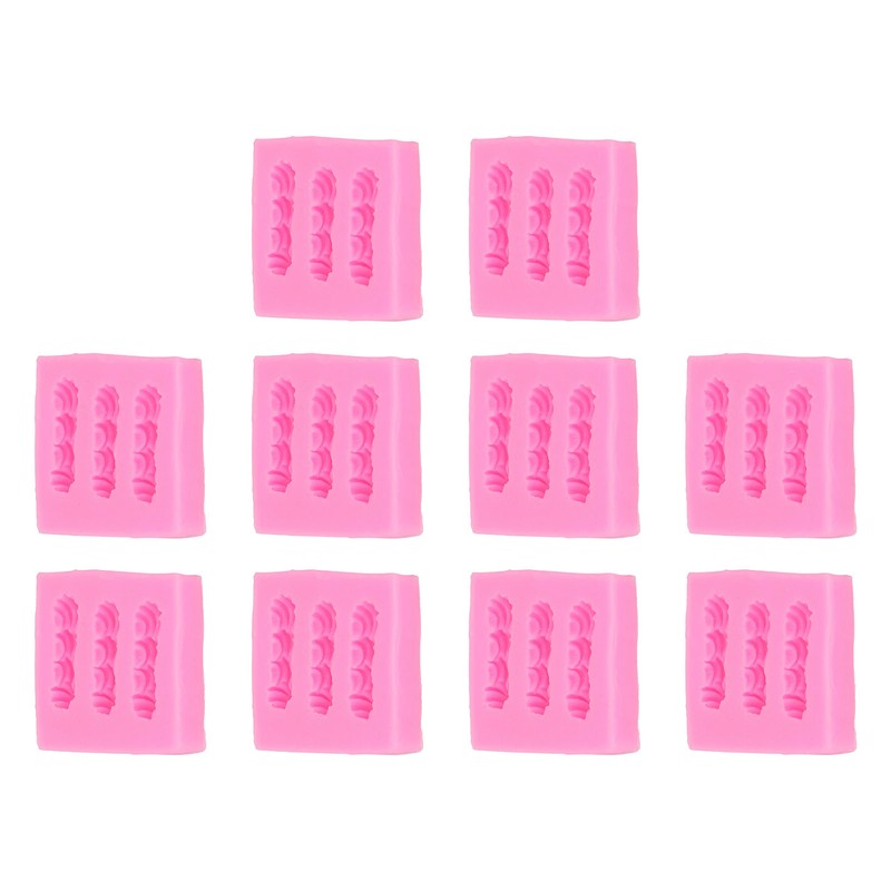 10PCS Silicone Baking Mold Multipurpose High Temperature Resistant DIY Biscuit