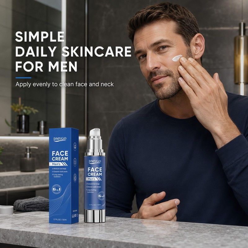6-in-1 Face Cream for Men with PDRN, Hyaluronic Acid &