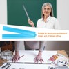 sourcing map Folding Straight Ruler 30cm Metric Aluminum Alloy Protractor