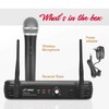 Pyle UHF Wireless Microphone System - Professional Dynamic Wireless Mic