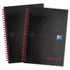 Oxford Black n' Red, A5 Notebook Hardcover, Wirebound, Lined, Pack