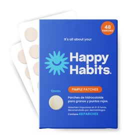 Parches para Acné - Parches Hidrocoloides Absorbentes - Ideal para Acné y Espinillas - Pimple Patch Reduce inflamación y enrojecimiento (48 Parches)