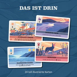 KOSMOS 741761 Death Valley, Card Game, Game for 2 People, from 8 Years, Building Game, Board Game, Set of 2