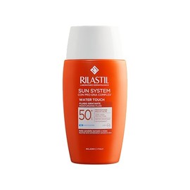 Rilastil Sun System Fotoprotector Water Touch SPF50, Protector Solar Facial Ligero de Base Acuosa, Resistente al Agua - 50 ml                         