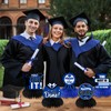 12Pcs Blue Graduation Decorations Honeycomb Centerpieces, Class of 2025 Graduation