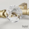 ILAISIHOME Double Curtain Rod Set:1-1/8 Inch Diameter Luxury Silver Curtain