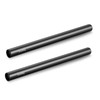 SMALLRIG 2pcs Black Aluminum Alloy 15mm Rod - 20cm 8inch-1051