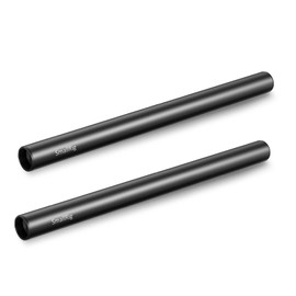 SMALLRIG 2pcs Black Aluminum Alloy 15mm Rod - 20cm 8inch-1051
