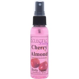 Eclectic Lady Cherry Almond Body Spray, 2 ounces, Body Mist for Women with Clean, Light & Gentle Fragrance, Cologne with Soft, Subtle Aroma For Daily Use